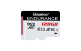 Carte mémoire flash microSD SDXC Kingston haute endurance 128 Go hautes performances
