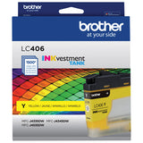 Cartouche d'encre jaune Brother LC406YS – rendement de 1 500 pages