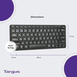 Targus Wireless - Compact Keyboard w/Anti-Microbial, Black (AKB862US)