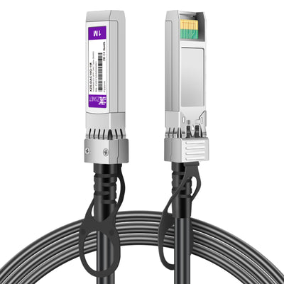10G SFP+ to SFP+ Cable, 1M(3.3ft) 28AWG, 10GBASE-CU Passive Twinax Dir