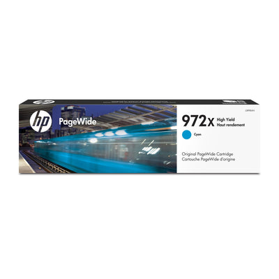 HP 972X High Yield Cyan Original PageWide Ink Cartridge (L0R98AN) L Cy