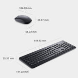 Dell KB555 Silent Keyboard and Mouse - 18 Programmable Shortcut Keys,