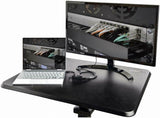 StarTech.com Mobile Standing Desk - Portable Sit Stand Ergonomic Heigh