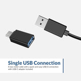 Cyber Acoustics USB Speaker Bar (CA-2890) - USB Powered Stereo Speaker