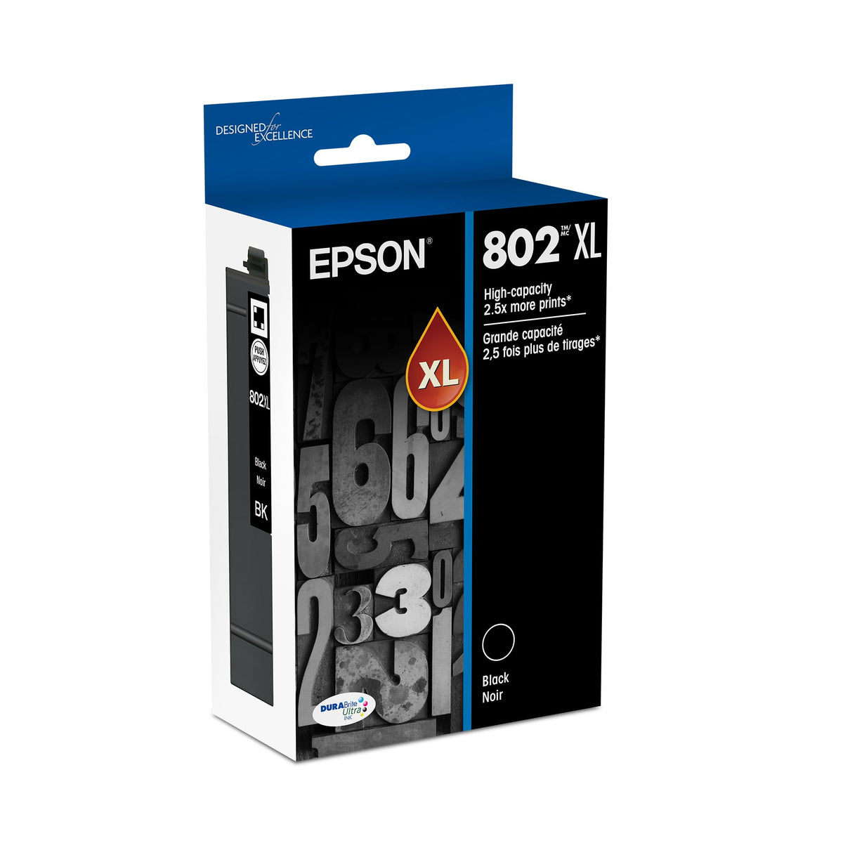 Epson T802XL120-S High Capacity DuraBrite Ultra Ink