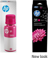 HP 31 Magenta Ink Bottle, 70ml (1VU27AN) L Magenta