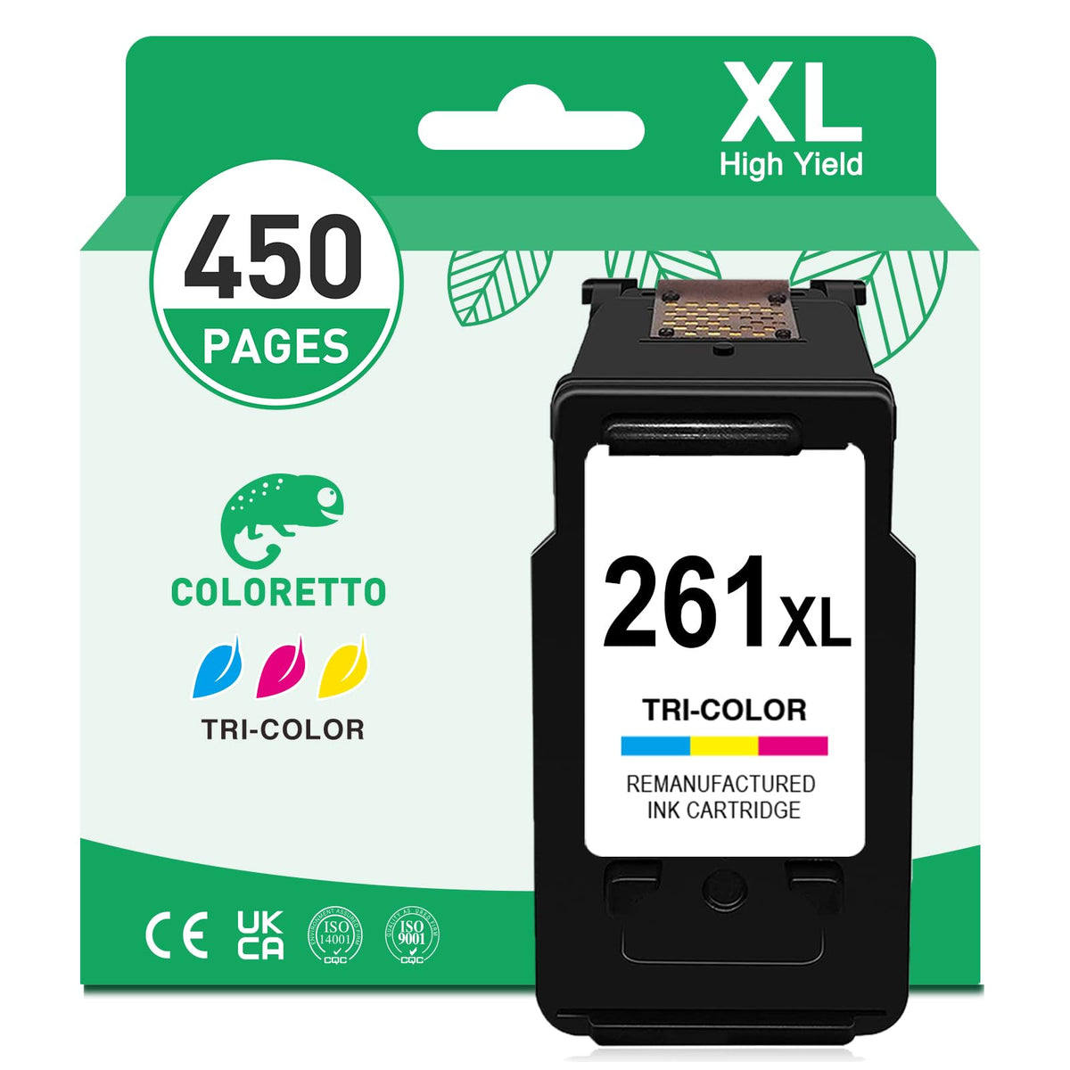 COLORETTO CL-261XL Colour Ink Cartridge for Canon TR7020 Ink TS5320A T