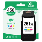 COLORETTO CL-261XL Colour Ink Cartridge for Canon TR7020 Ink TS5320A T