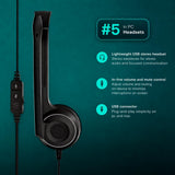 Sennheiser 504197 PC 8 USB - Stereo USB Headset for PC and MAC with In