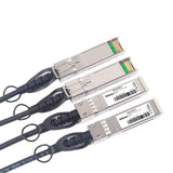 10Gtek 40G QSFP+ to 4xSFP+ Breakout DAC - 40GBASE-CR4 Passive Direct A