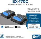 Extension HDMI 4K OREI sur Ethernet via CAT5/CAT6/CAT7, avec IR Jusqu'à