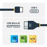 StarTech.com USB C to Micro USB Cable 0.5m - USB 3.1 Type C to Micro U