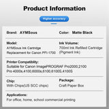 Compatible Pigment Ink Cartridge Replacement for Canon PFI-1700 for Ca