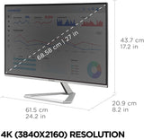 Écran ViewSonic VX2776-4K-MHDU 27 pouces 4K UHD IPS, USB-C 65W, HDR10