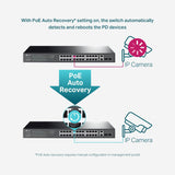 TP-Link Commutateur Easy Smart Gigabit 28 ports PoE (TL-SG1428PE) - 24 x PoE