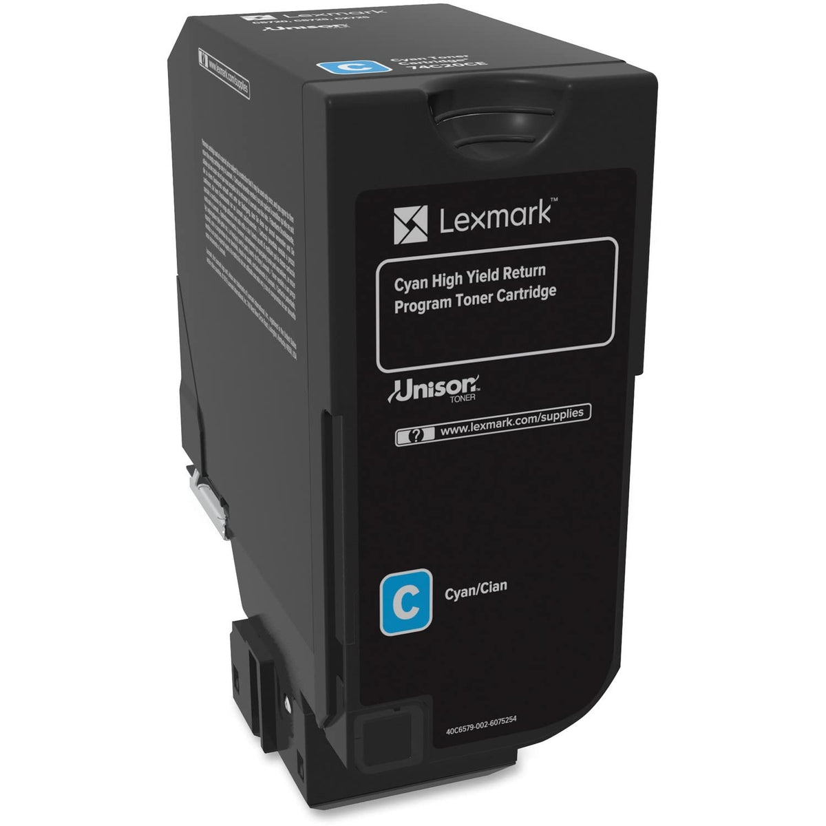Toner de retour Lexmark 74C1HC0 cyan haute capacité