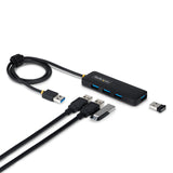 Hub USB-A 4 ports StarTech, SuperSpeed 5 Gbit/s, adaptateur 4 × USB-A, alimentation par le bus