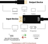 10FT 3M MINI DISPLAYPORT TO HDMI CABLE