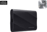 SAMSUNG T9 2TB Portable SSD, USB 3.2 Gen. 2x2, Black, Up to 2000MB/s R