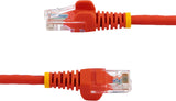StarTech.com Câble Patch RJ45 Cat5e UTP sans Accroc Rouge de 7,6 m - Câble Patch de 7,6 m
