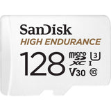 Carte microSDXC vidéo haute endurance SanDisk 128GB avec adaptateur pour Dash