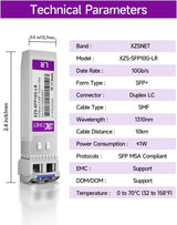 10GBASE-LR SFP+ Transceiver, 10G SFP+ to LC Single Mode Fiber Module C