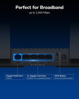 Cudy WR3000E AX3000 Gigabit Dual Band Wi-Fi 6 Mesh Router, MU-MIMO, OF