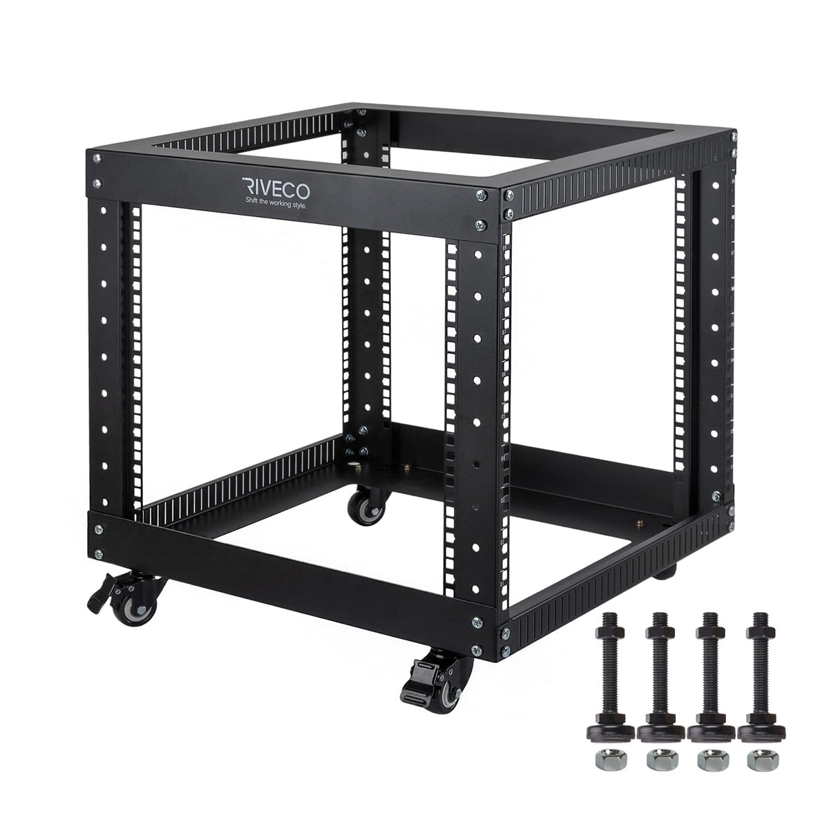 PORTABLE SERVER RACK WITH HANDLES 9U
