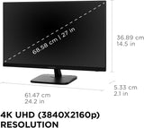 ViewSonic 55IN 4K (3840X2160) OS-FREE Commercial Display, 500 NITS, 1,200:1 Contrast, HDMI 3, USB-C 1, VGA 1, RS232 1, RJ45 1, USB2.0 2, Spdif 1, PC