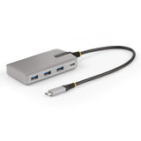 Concentrateur USB-C 4 ports StarTech avec sortie vidéo USB-C DP ALT MODE 4K 60HZ - 3x USB-A, 1x USB Type-C, alimentation pass-through 100W, USB 3.2 10GBPS, 0,3 m