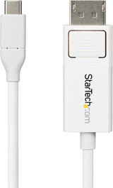 StarTech.com 6ft (2m) USB-C to DisplayPort 1.2 Cable, Bidirectional, 4
