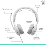 Logitech Zone Wired 2 for Business - Noise-Canceling Headset with Adap