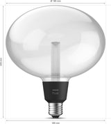 Philips Hue Lightguide Ellipse Smart LED Bulb – Handblown Glass - Colo