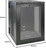 Tripp Lite 18U Wall Mount Rack Enclosure Server Cabinet with Acrylic G