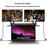MMOBIEL USB-C to DVI Cable Adapter - Male USB-C to Male DVI-D Dual Lin