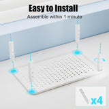 MOUNT-IT! Mesh Computer Monitor Stand Riser [Metal] Desk Organizer wit