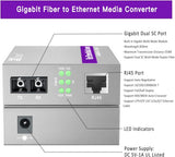StarTech Gigabit Fiber to RJ45 Ethernet Media Converter Dongle, Optical Singlemode 10KM/MULTIMODE 800M, POE Powered
