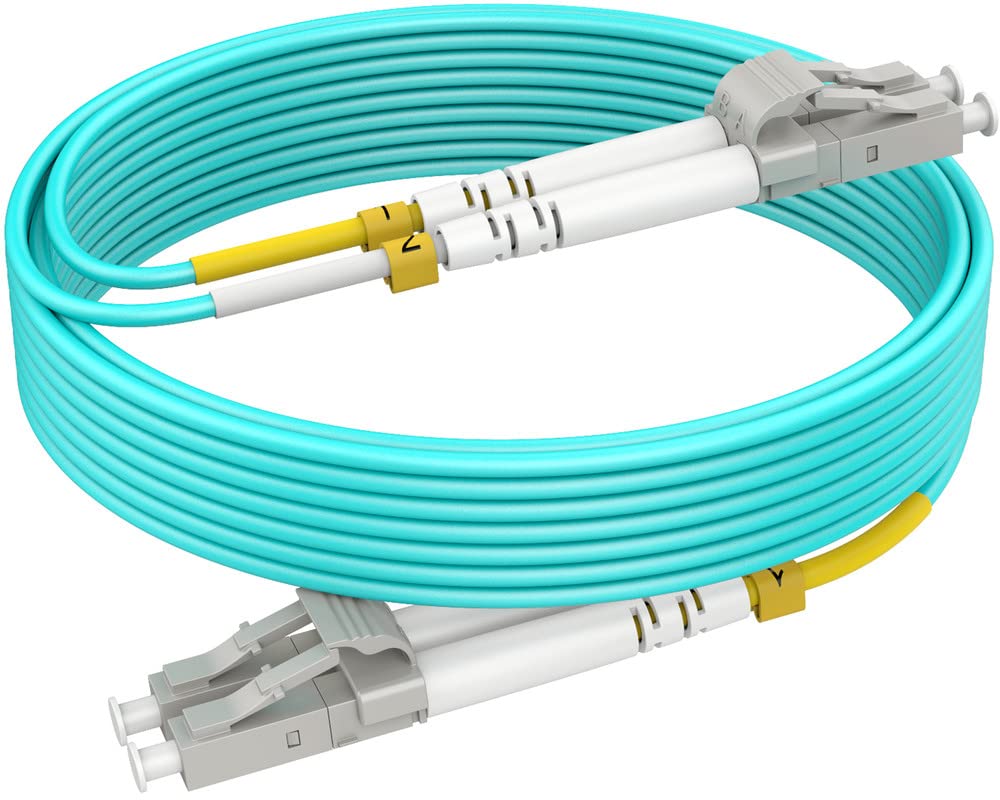 Câbles à fibre optique OM4 LC vers LC Multimode, 50pi/15m | Cordon à fibre optique