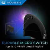 Adesso iMouse E10 Wireless Vertical Ergonomic Mouse, 2.4GHz RF, Adjust