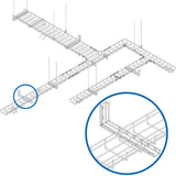 Tripp Lite Wall L Bracket, L Shaped Bracket for 150 mm and 300 mm Wire
