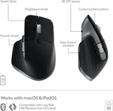Logitech MX Master 3S for Mac - Wireless Bluetooth Mouse with Ultra-Fa