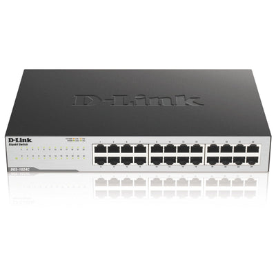 D-Link 24-Port Gigabit Unmanaged Desktop/Rackmount Switch, Rugged Meta