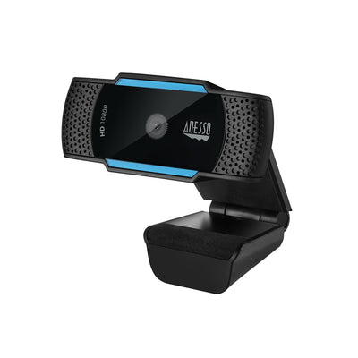 Adesso CyberTrack H5 1080P HD Webcam with Auto Focus, Built-in Dual Mi