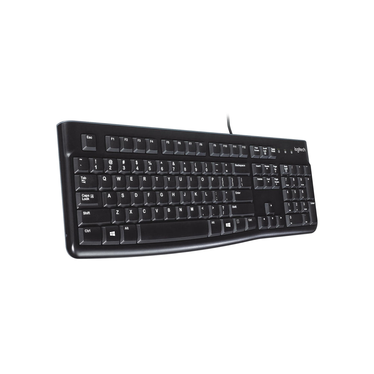 Logitech K120 Wired Keyboard for Windows, USB Plug-and-Play, Full-Size