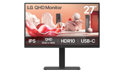 LG 27BA75QB-B 27” QHD IPS Office Docking Hub Monitor – Built-in Power