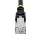 Câble Ethernet CAT6a vert de 15,24 m, RJ45 anti-accroc, 10G, PoE 100W, S/FTP, LSZH, cuivre nu pur 27 AWG, 500 MHz, cordon de brassage réseau blindé