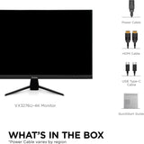 ViewSonic VX3267U-4K 4K UHD 32 Inch IPS Monitor with 65W USB C, HDR10