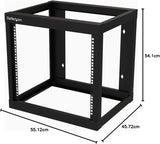 StarTech.com 2-Post 9U Heavy-Duty Wall-Mount Network Rack, 19