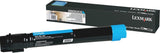 Lexmark X950X2CG Toner Cyan Extra Haute Capacité