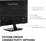 ViewSonic 55IN 4K (3840X2160) OS-FREE Commercial Display, 500 NITS, 1,200:1 Contrast, HDMI 3, USB-C 1, VGA 1, RS232 1, RJ45 1, USB2.0 2, Spdif 1, PC